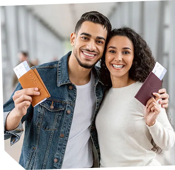 Citizenship application form being filled out